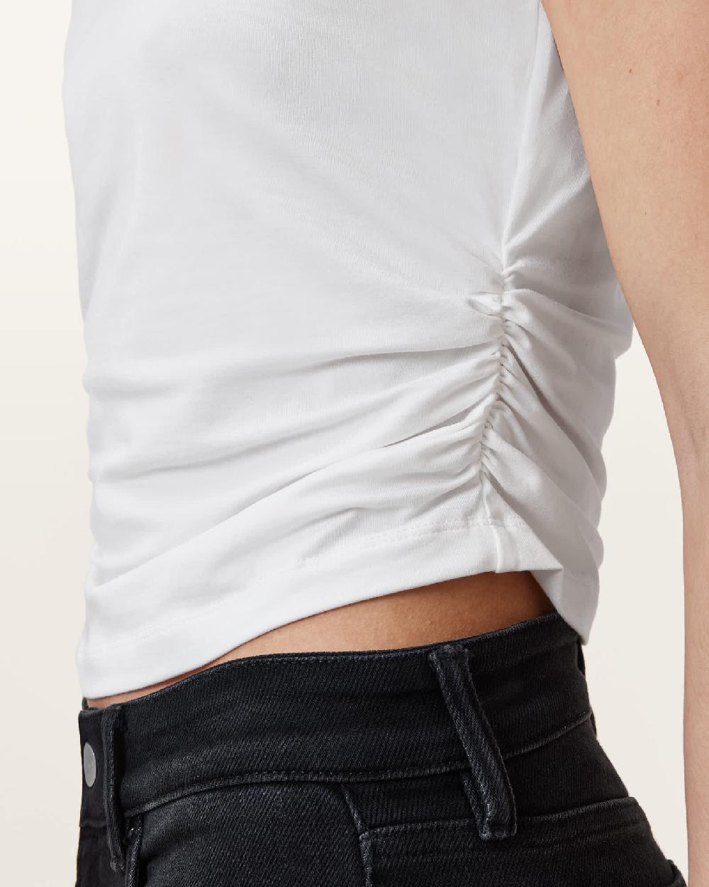 All Saints West Sleeveless Tank Top White