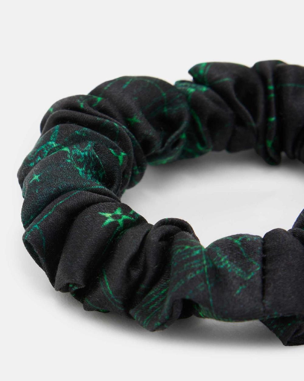 All Saints Zig Mini Scrunchie Jewel Green