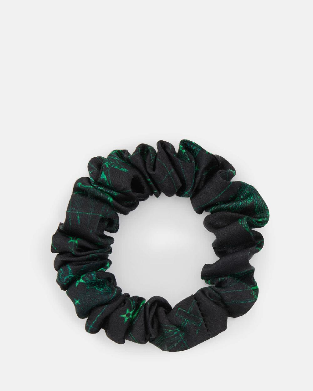 All Saints Zig Mini Scrunchie Jewel Green