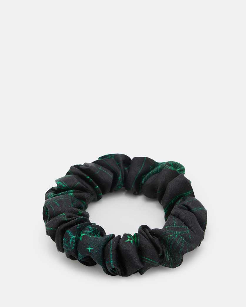 all saints Zig Mini Scrunchie Jewel Green