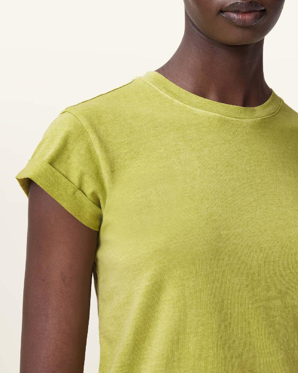 All Saints Anna Crew Neck Short Sleeve T-Shirt Unity Green