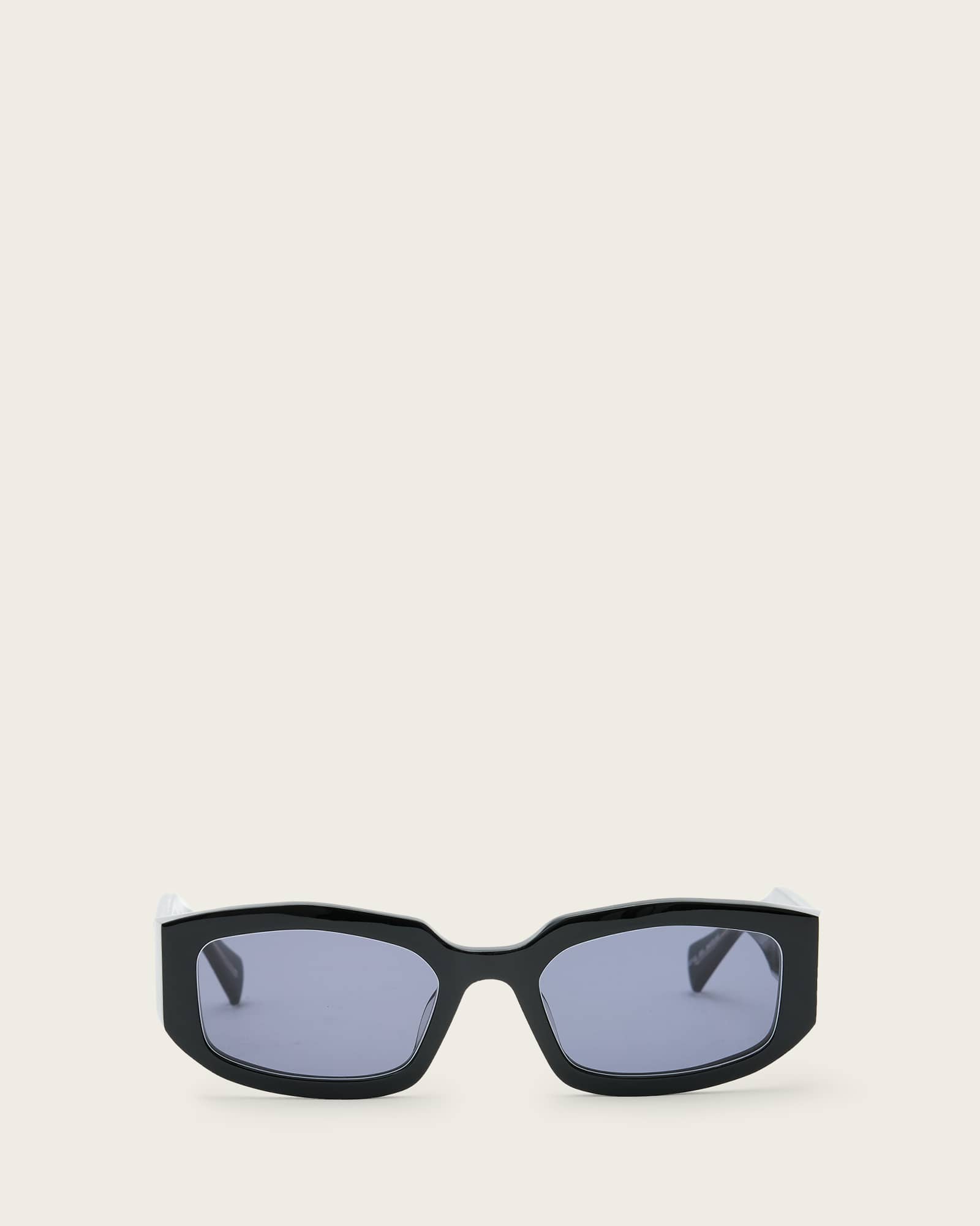 All Saints Arlon Rectangle Frame Sunglasses Gloss Black