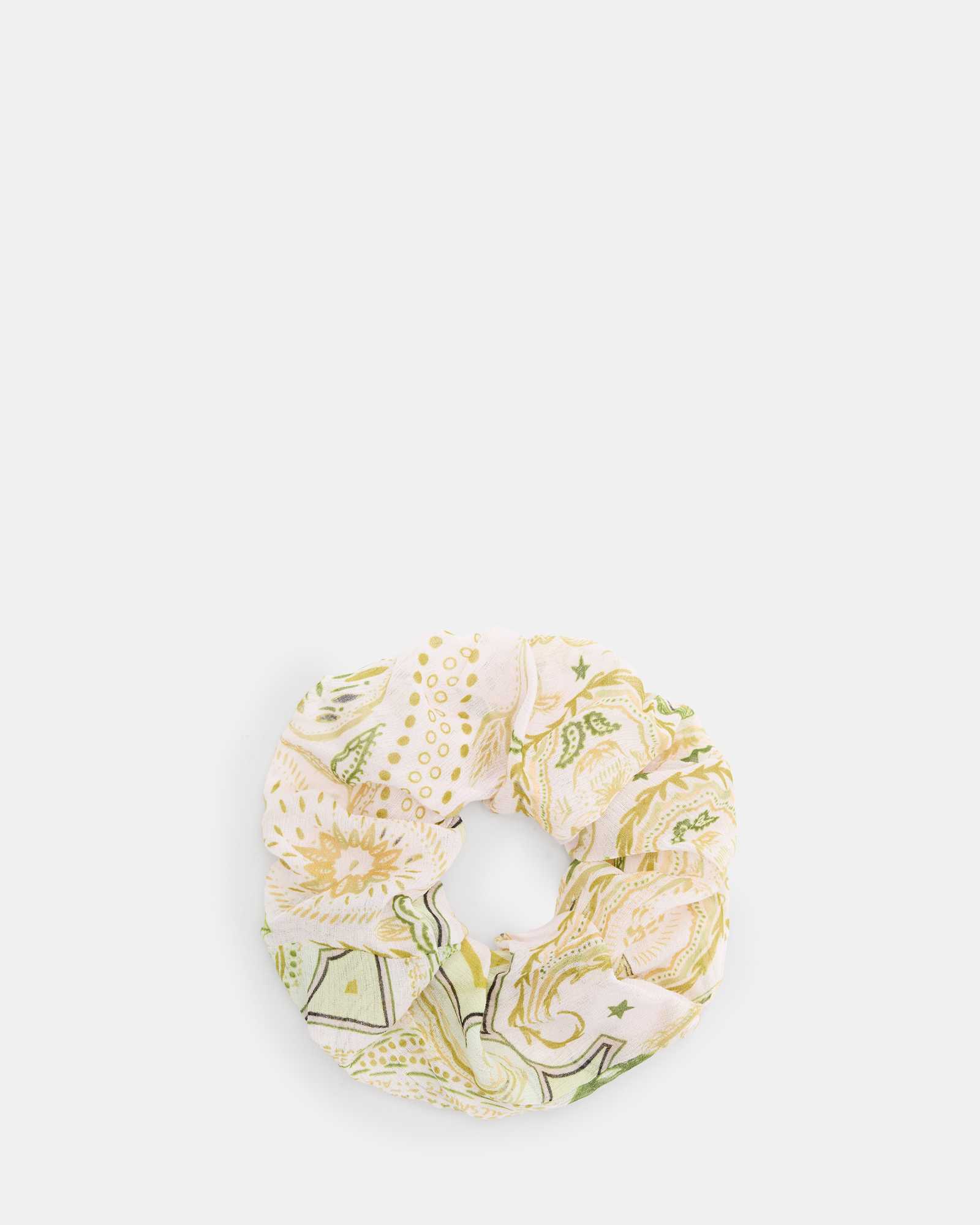 All Saints Avalon Oversized Scrunchie Pistachio Green