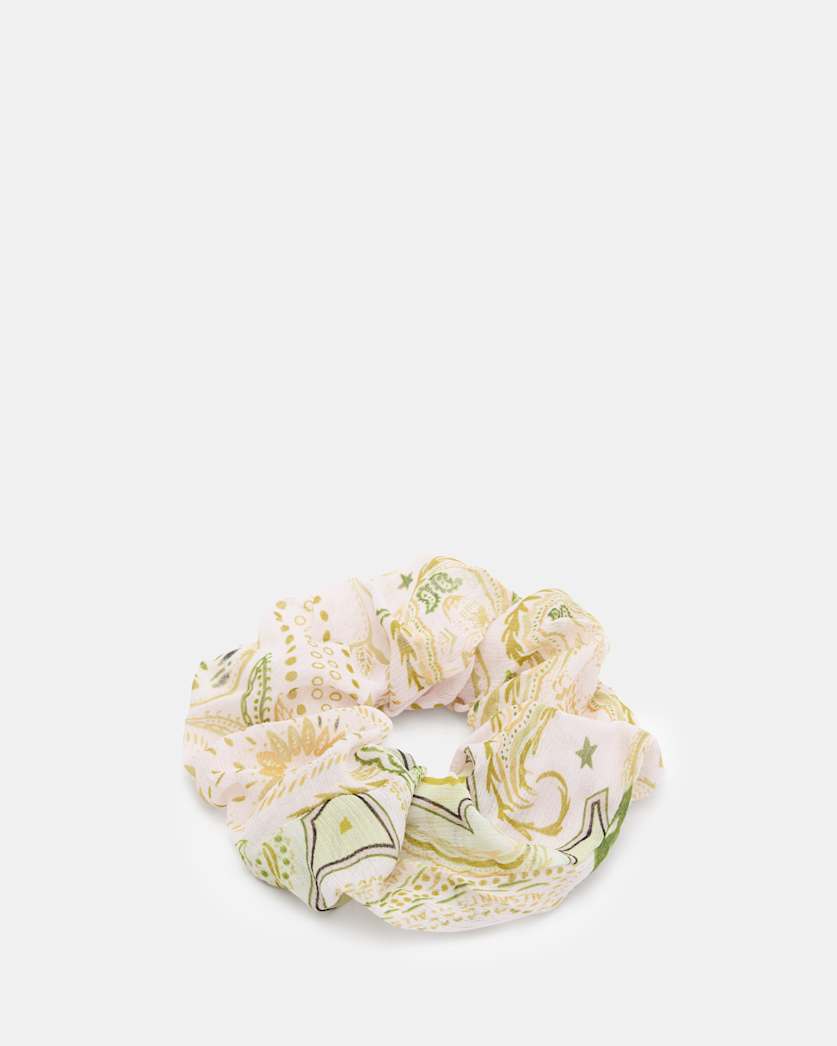 all saints Avalon Oversized Scrunchie Pistachio Green