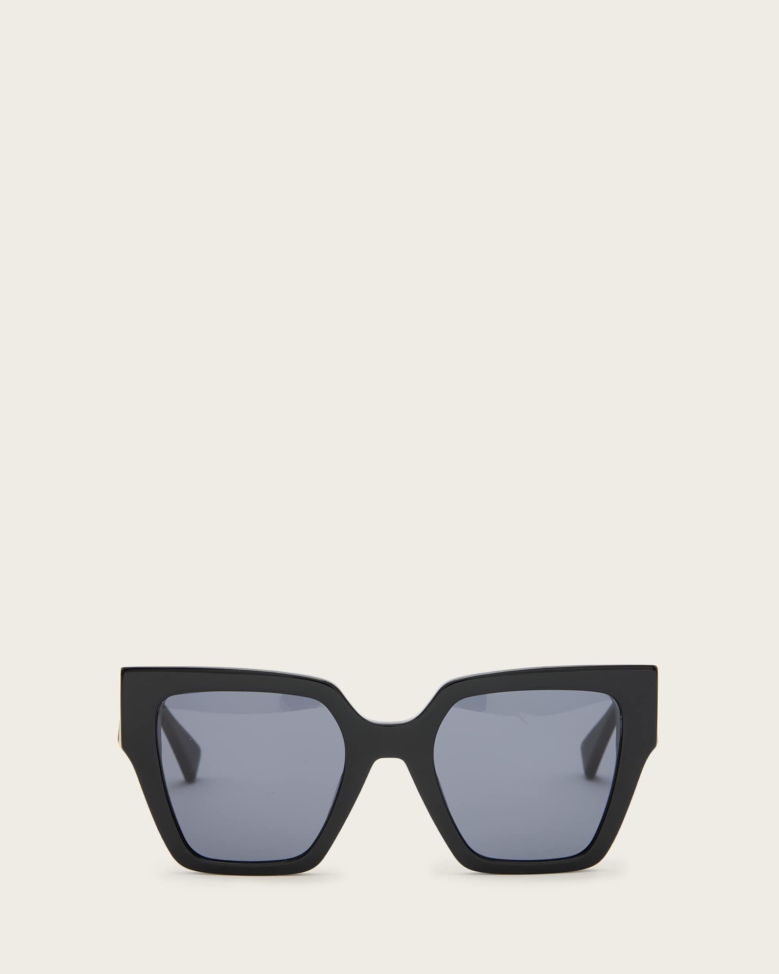 All Saints Bibi Square Cat Eye Sunglasses Gloss Black