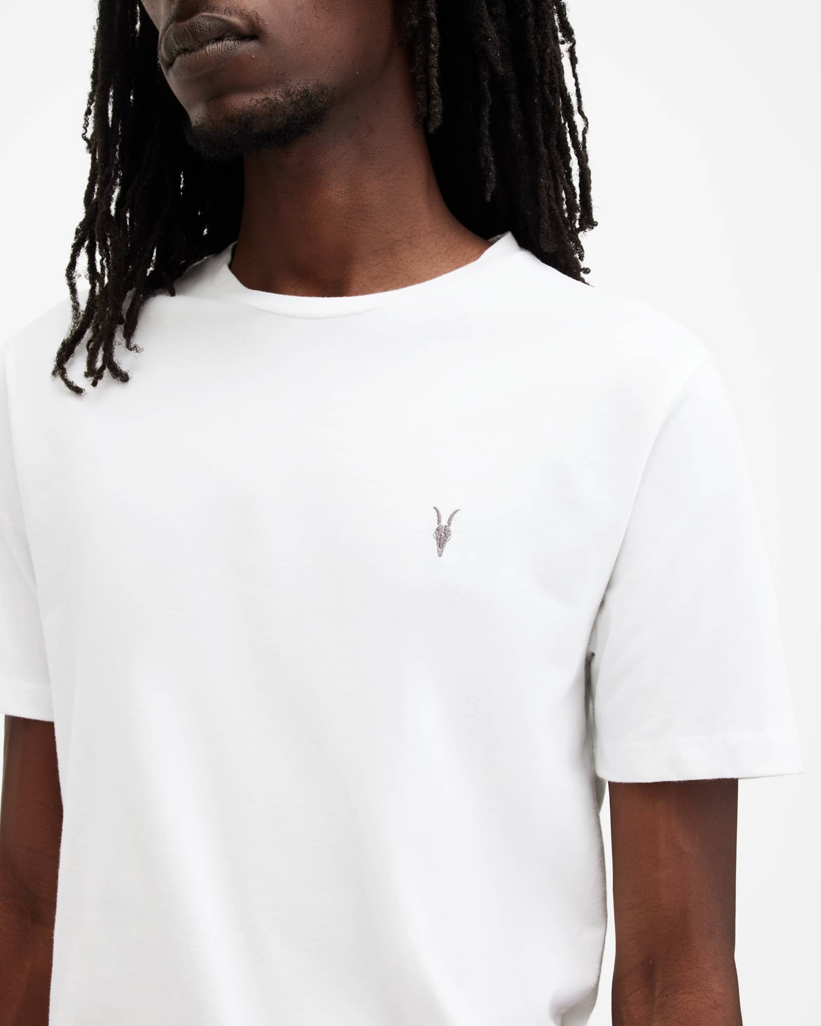 All Saints Brace Brushed Cotton T-Shirts 3 Pack White