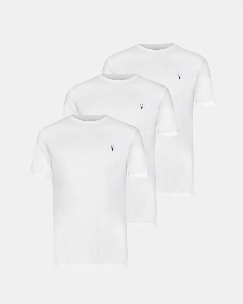 all saints Brace Brushed Cotton T-Shirts 3 Pack White