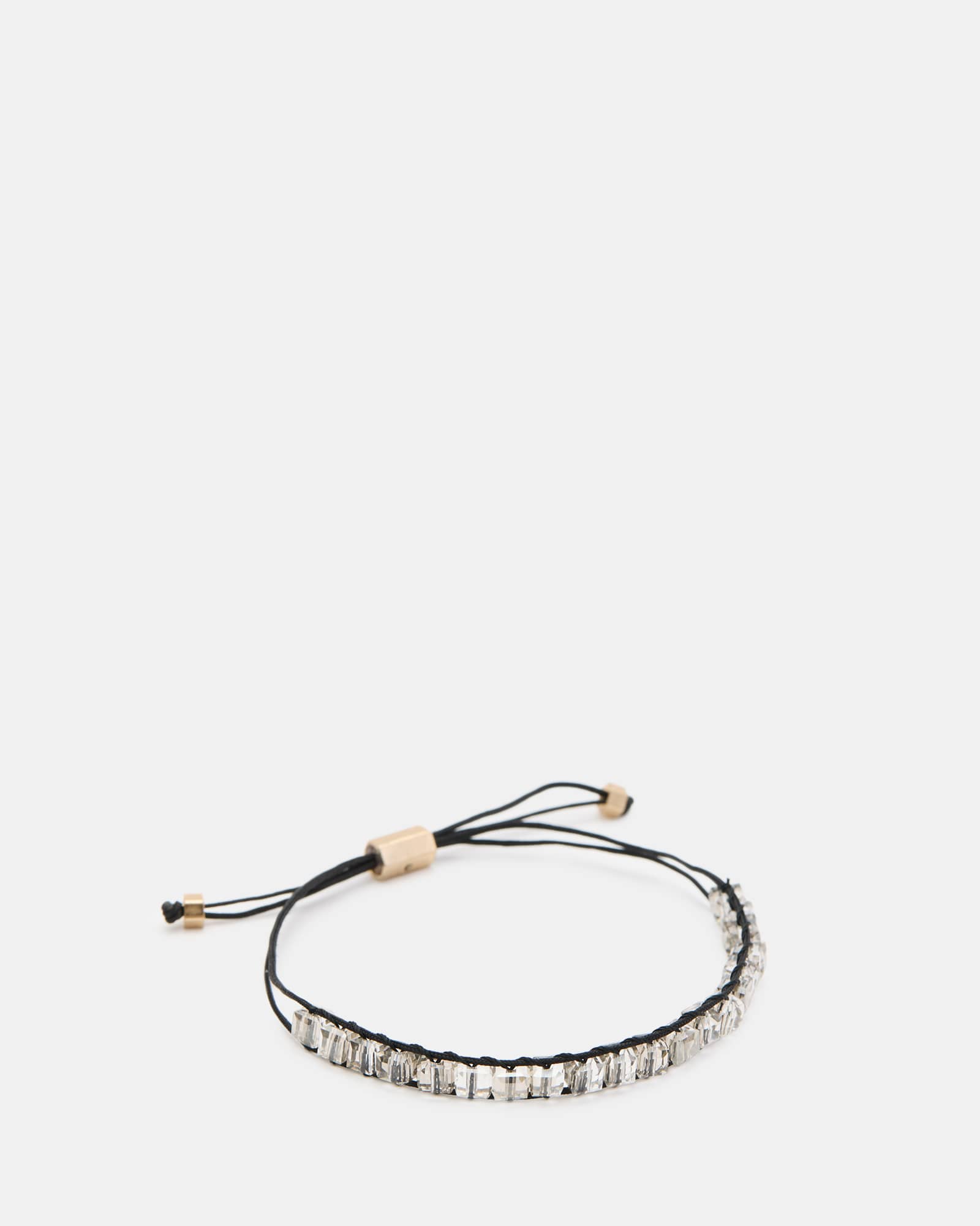 All Saints Briana Glass Friendship Bracelet GREY/BLK/WRM BRASS