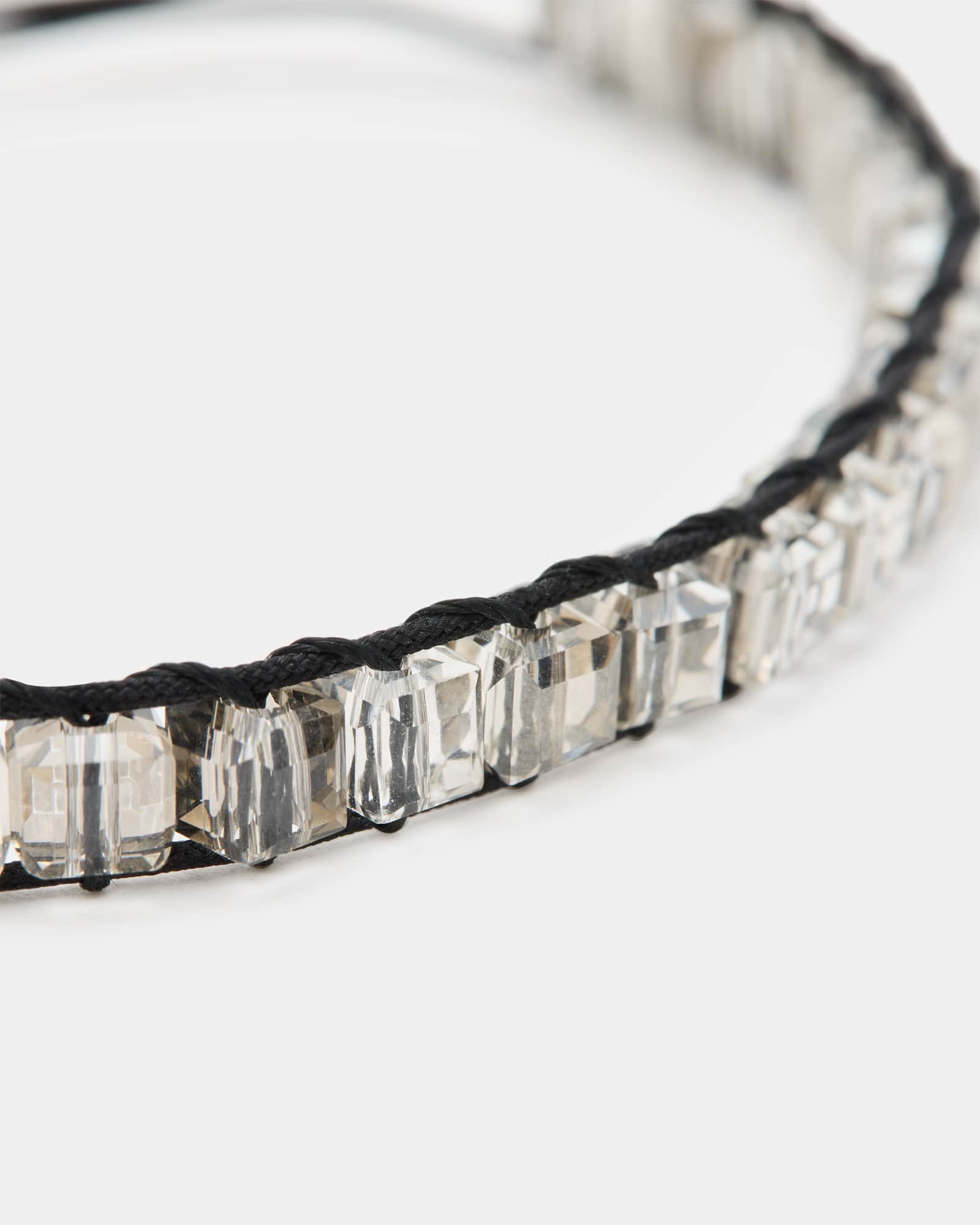 All Saints Briana Glass Friendship Bracelet GREY/BLK/WRM BRASS