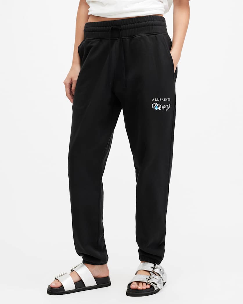 all saints Caliwater Relaxed Fit Sweatpants Jet Black