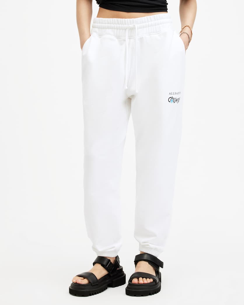 all saints Caliwater Relaxed Fit Sweatpants Optic White