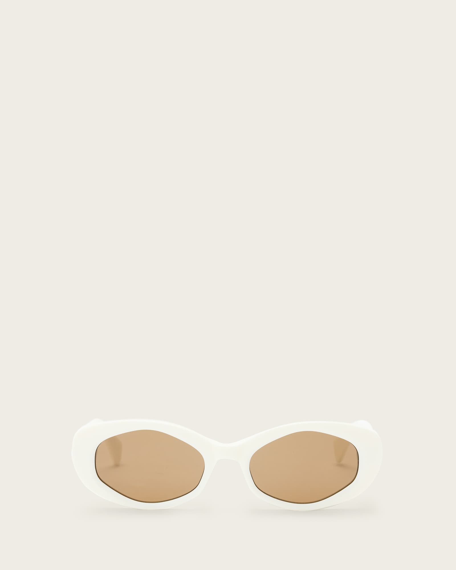 All Saints Carolyn Square Cat Eye Sunglasses Gloss Creme