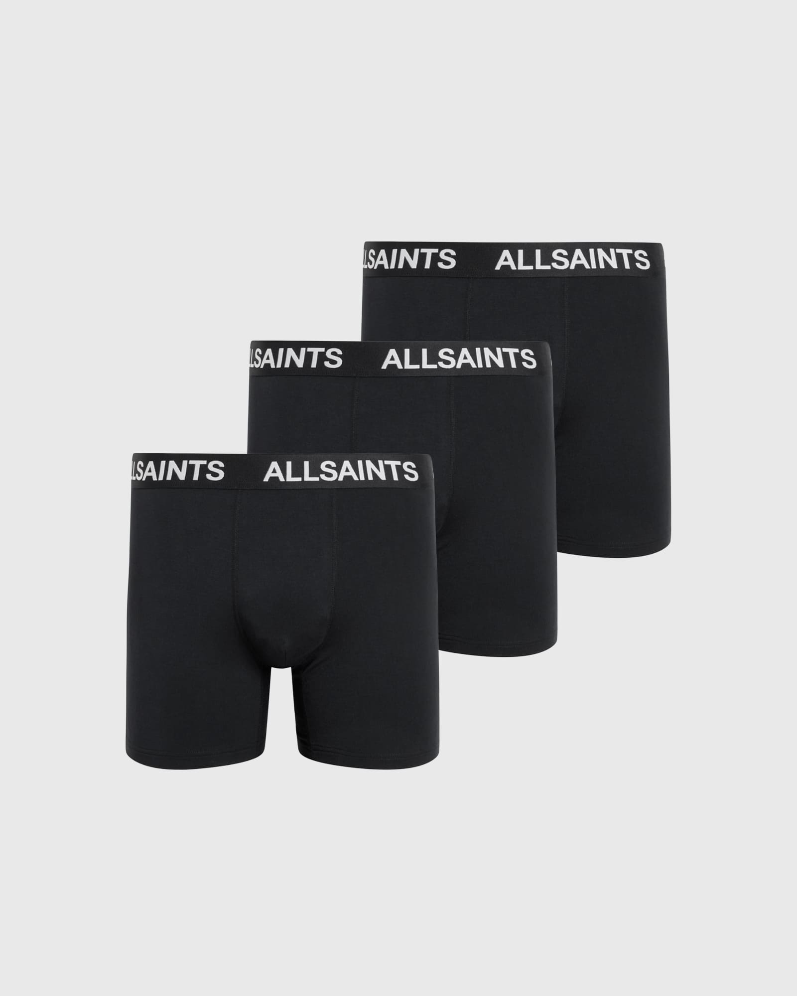 All Saints Contour Boxer Briefs 3 Pack BLACK/BLACK/BLACK