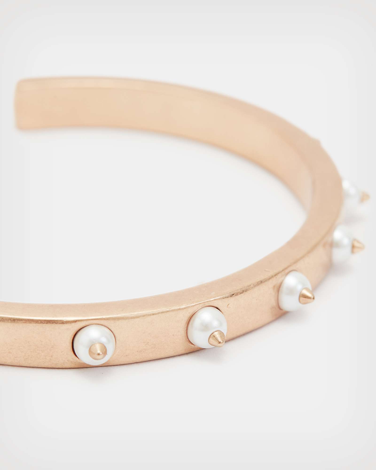 All Saints Dana Pearl Cuff Bracelet PEARL/WARM BRASS