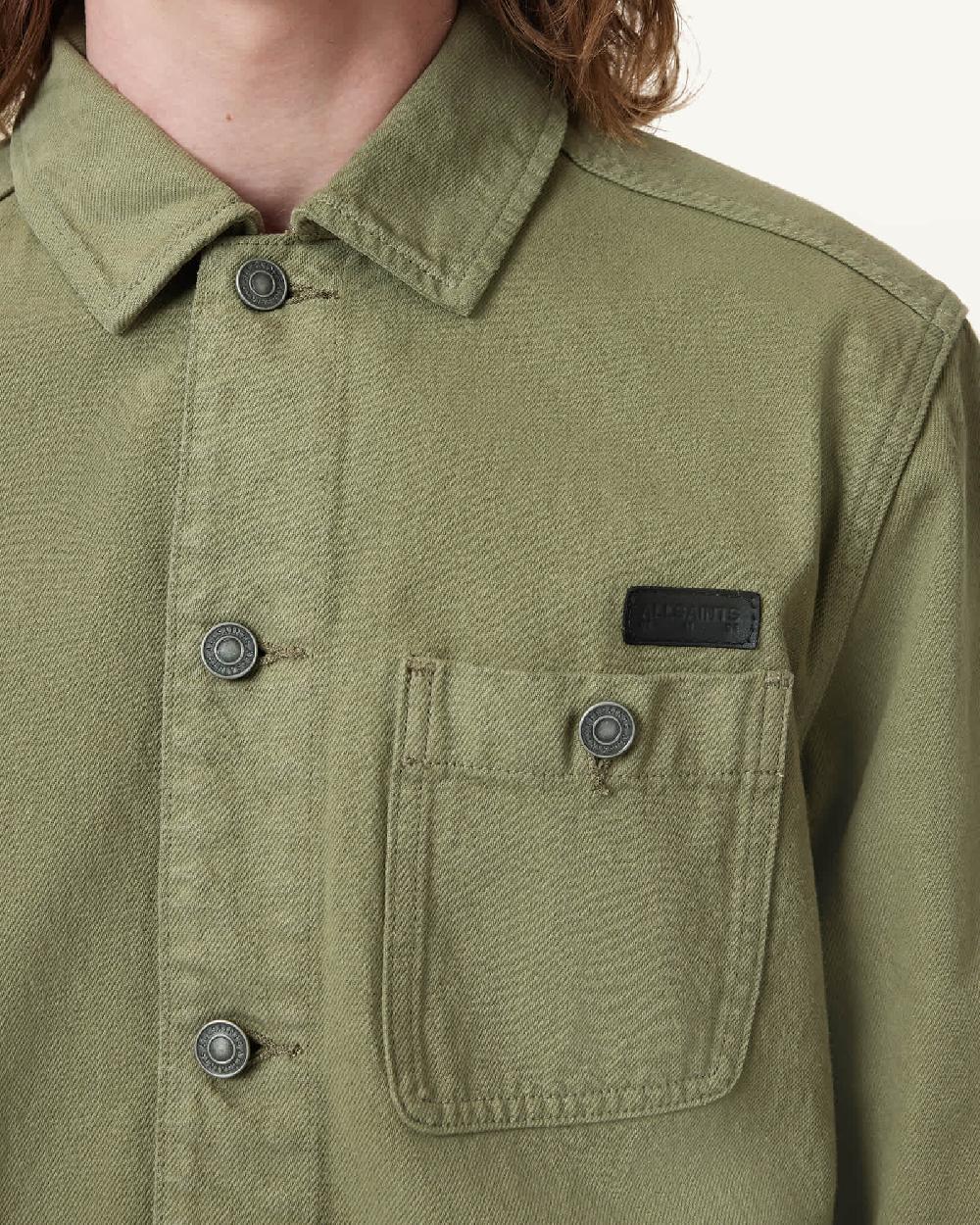 All Saints Eavis Relaxed Chore Jacket Military Green
