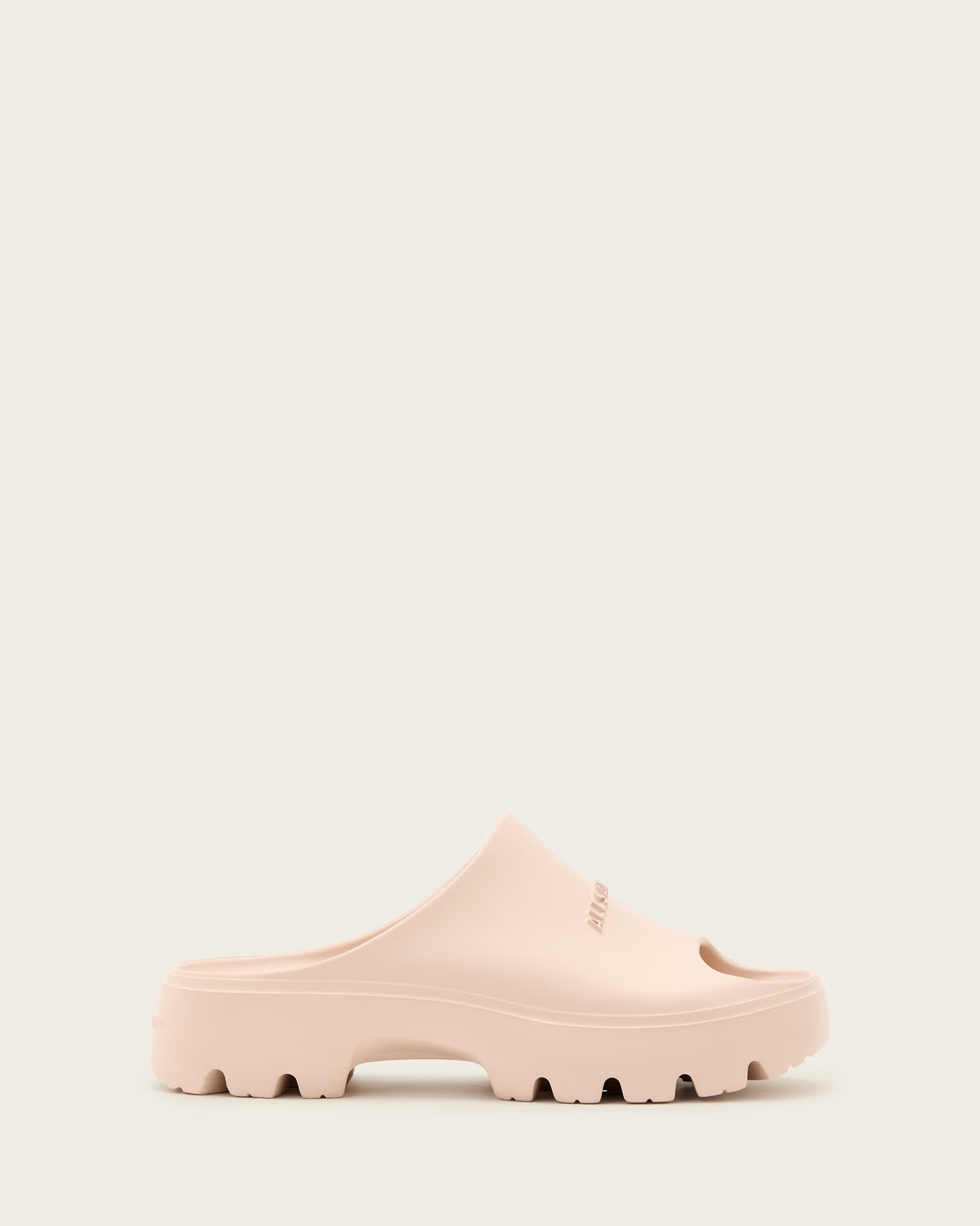 All Saints Eclipse Flatform Logo Slides Rose Dust Pink
