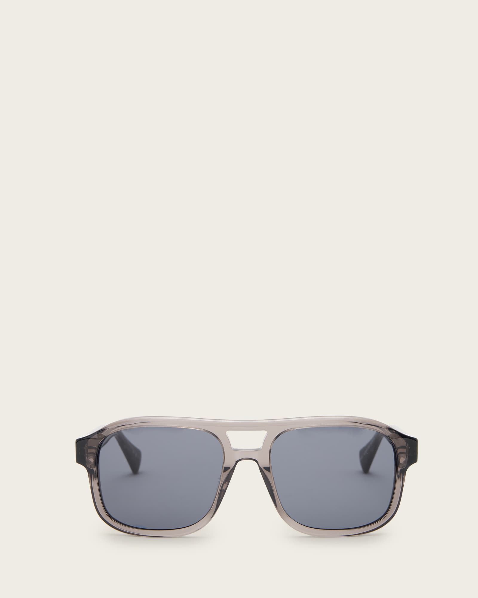 All Saints Enzo Acetate Aviator Sunglasses Dark Grey