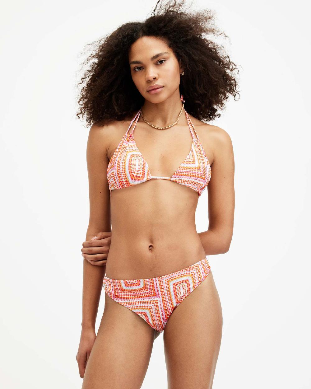 All Saints Erica Luisa Side String Bikini Bottom Luisa Orange