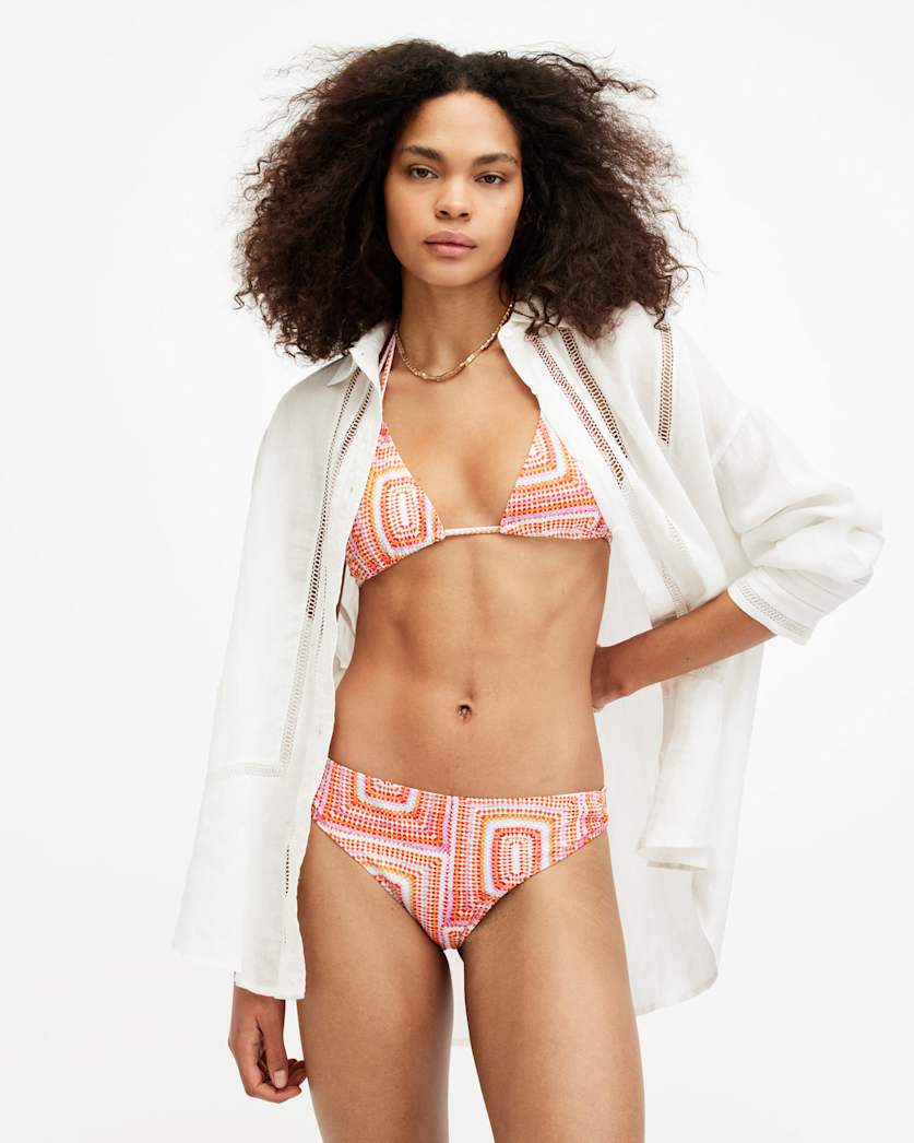 all saints Erica Luisa Side String Bikini Bottom Luisa Orange
