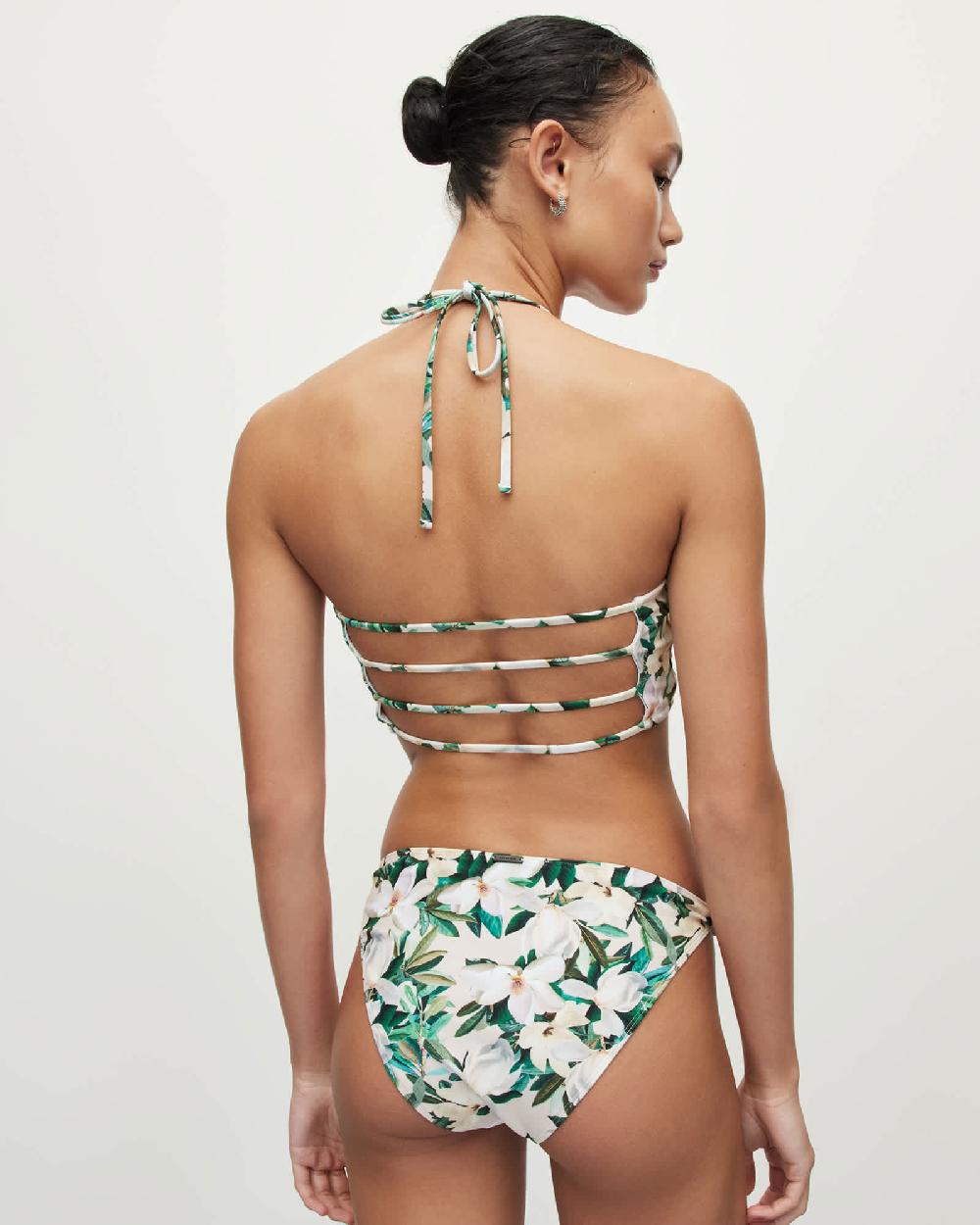 All Saints Esme Alessandra Bikini Bottoms Chalk White