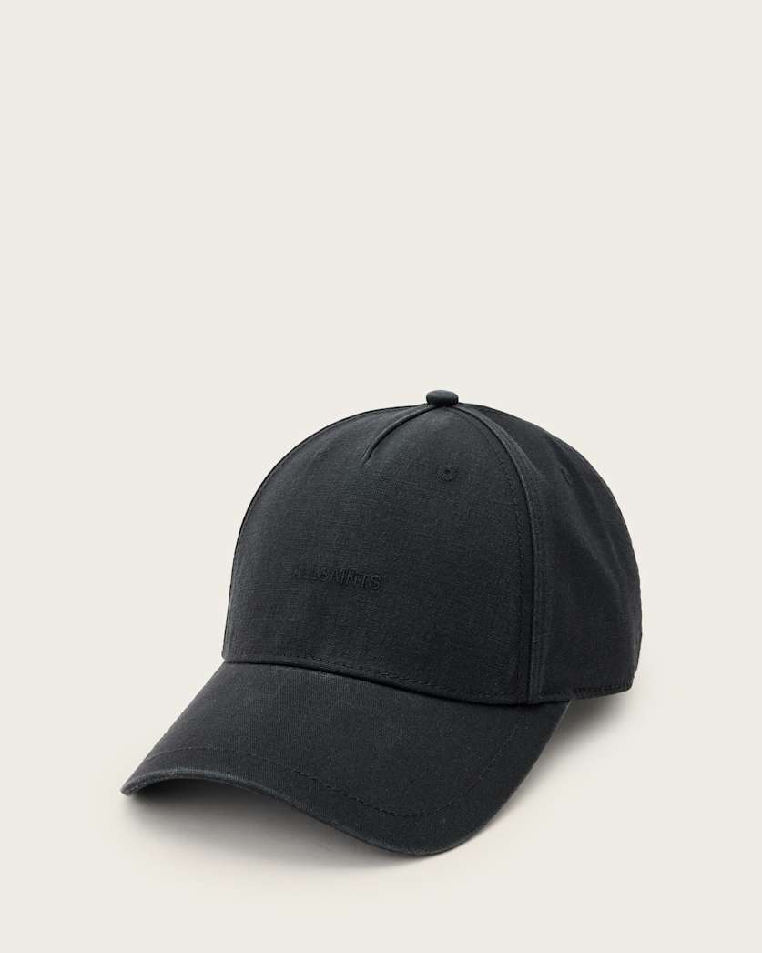 all saints Haven Embroidered Logo Baseball Cap Black