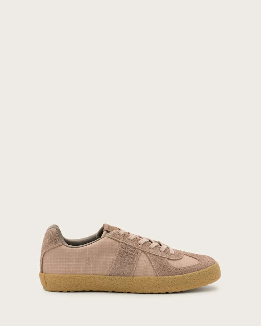 all saints Jaimee Low Top Ripstop Sneakers Rose Dust Pink