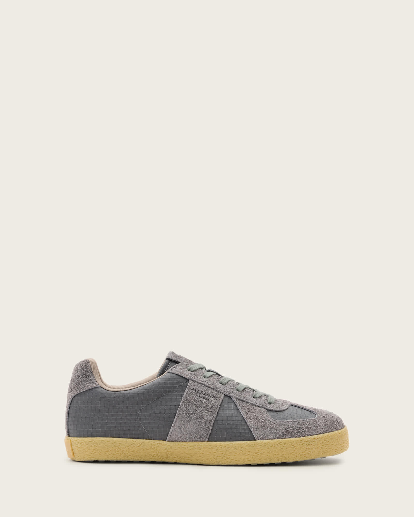 All Saints Jaimee Low Top Ripstop Trainers Dark Grey