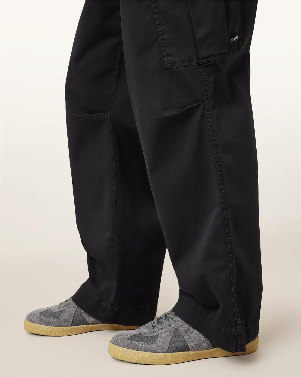 All Saints Jaimee Low Top Ripstop Trainers Dark Grey