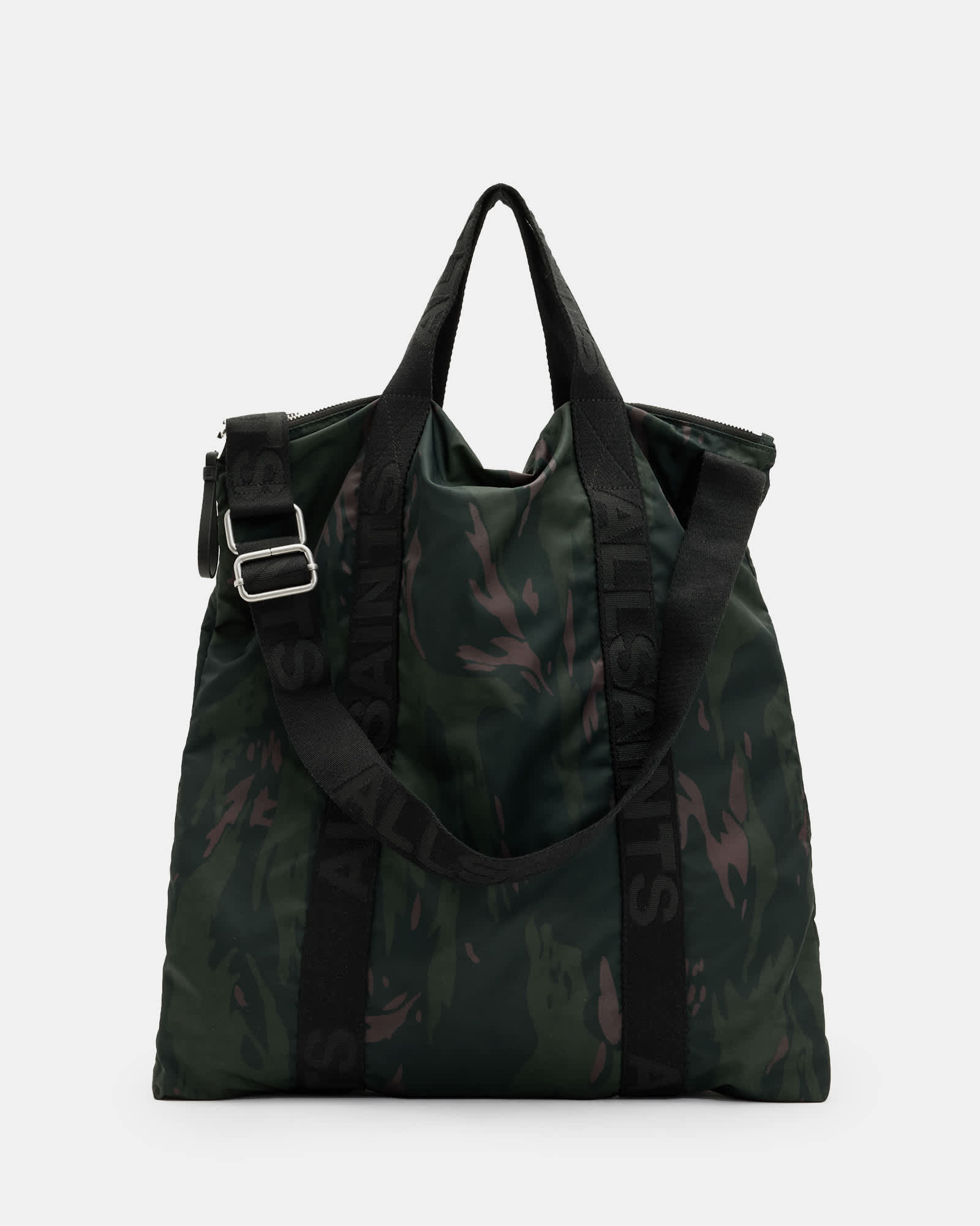 All Saints Kei Recycled Multi-Use Backpack Stellar Green