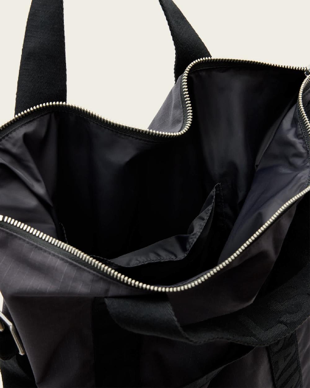 All Saints Kei Recycled Multi-Use Backpack Tumbled Grey