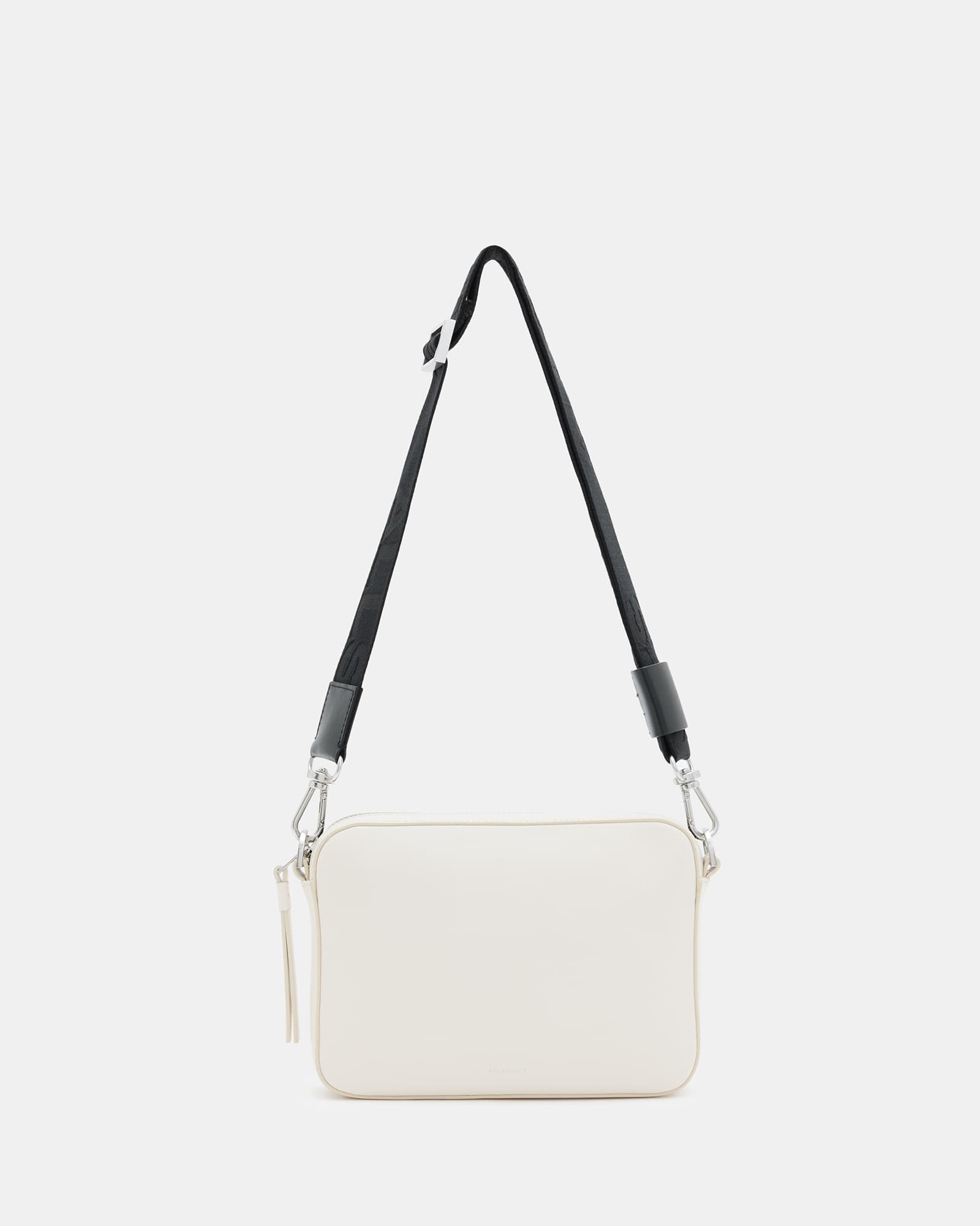 All Saints Lucile Leather Crossbody Bag Desert White