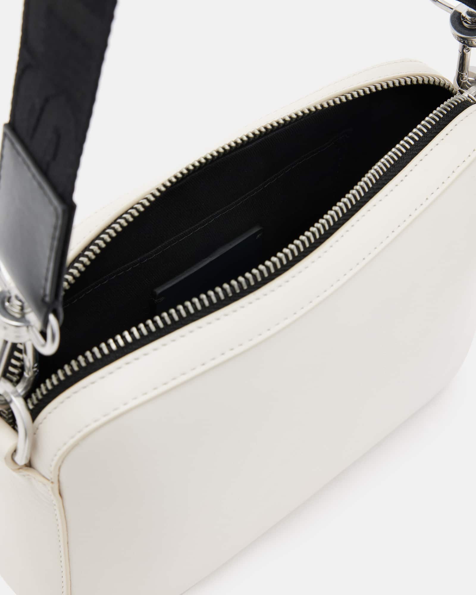 All Saints Lucile Leather Crossbody Bag Desert White