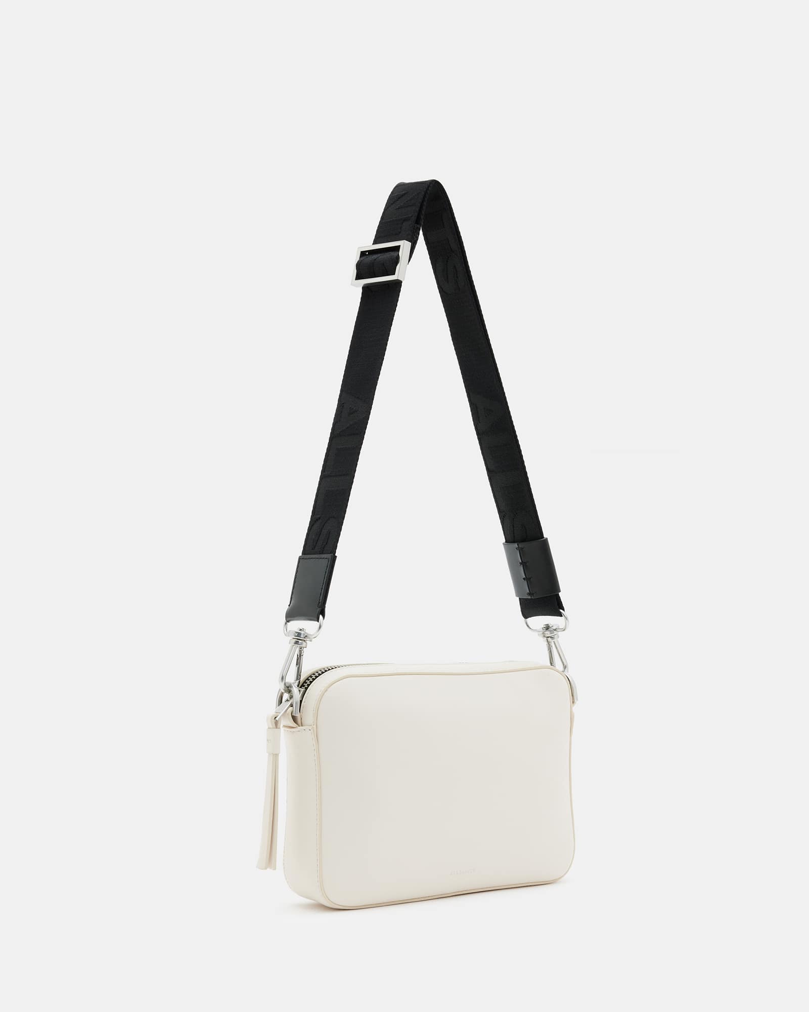 All Saints Lucile Leather Crossbody Bag Desert White