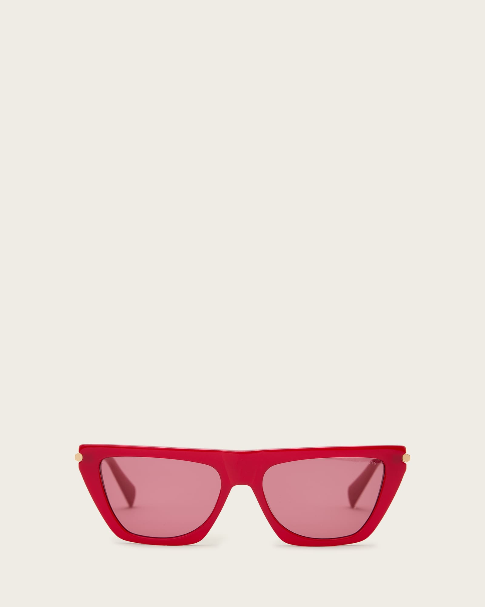 All Saints Minka Flat Top Cat Eye Sunglasses LIPSTICK RED