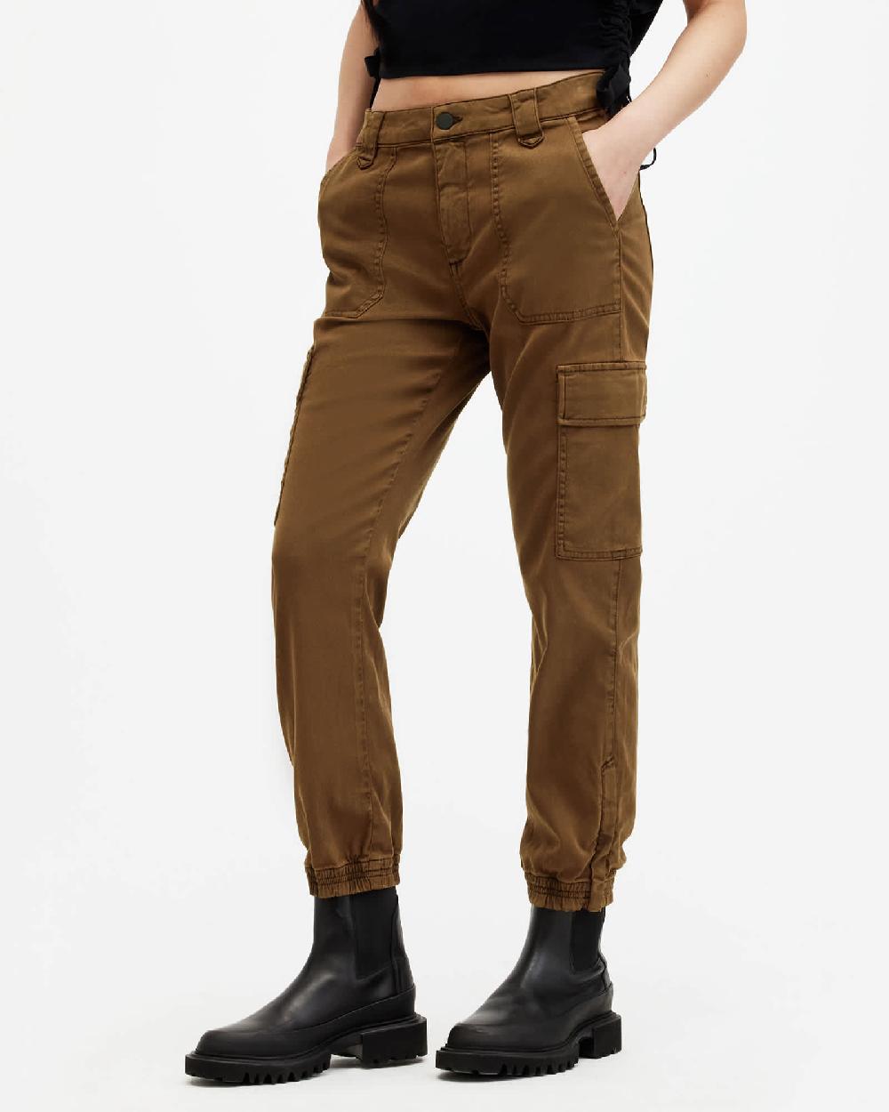 All Saints Nola High-Rise Cargo Pants MOUNTAIN BROWN