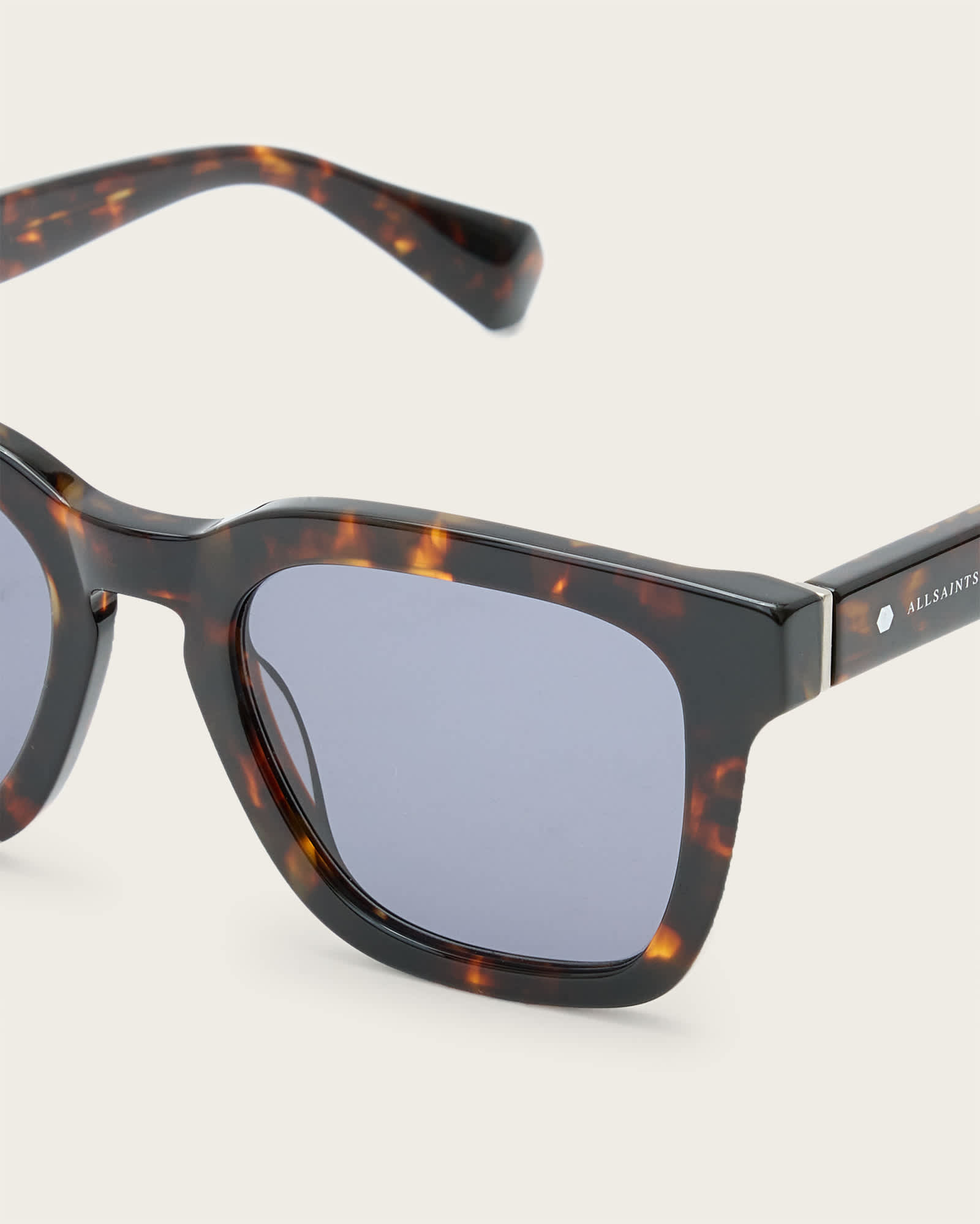 All Saints Phoenix Square Shaped Sunglasses Dark Tort