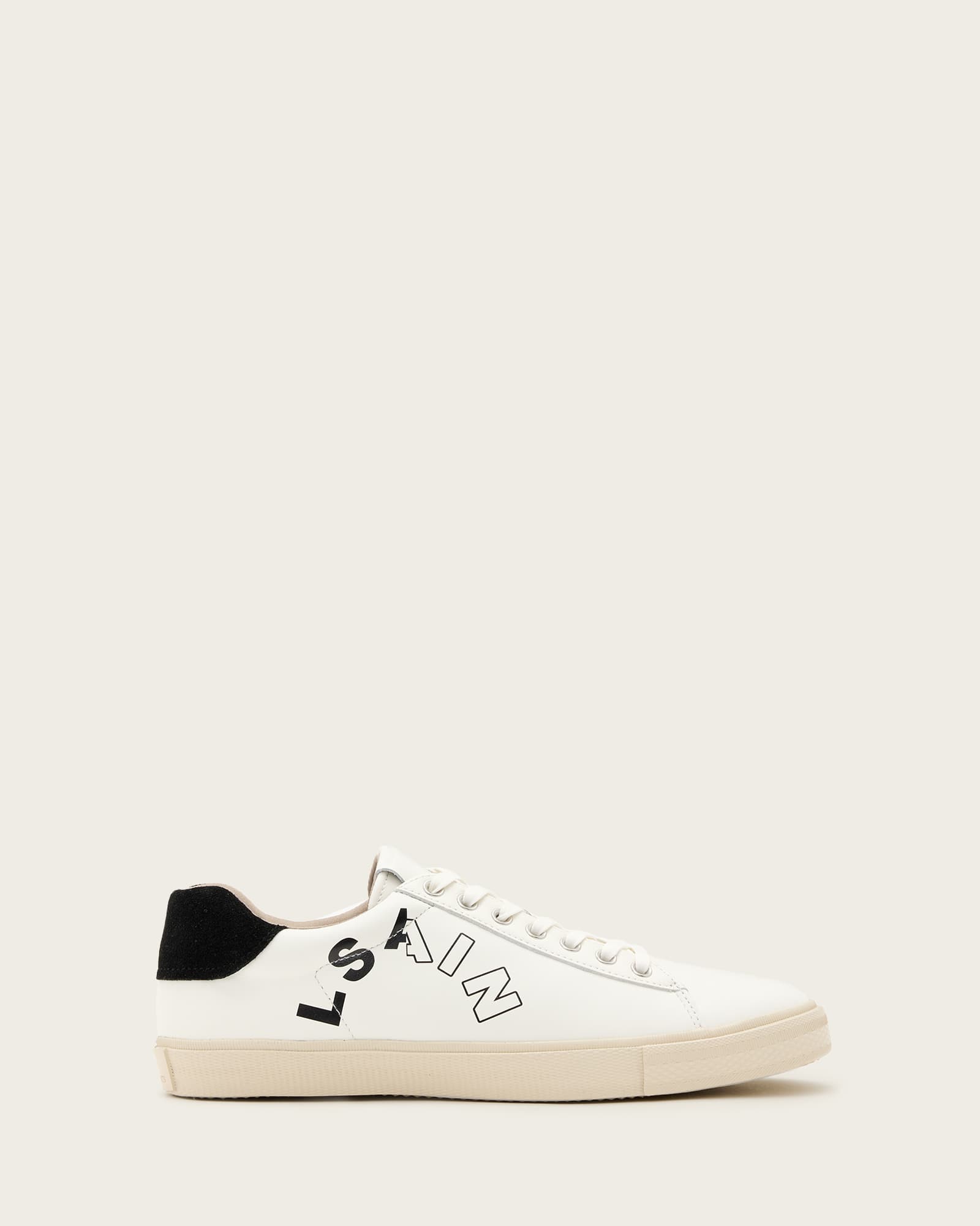 All Saints Saint Leather Low Top Sneakers White/Black
