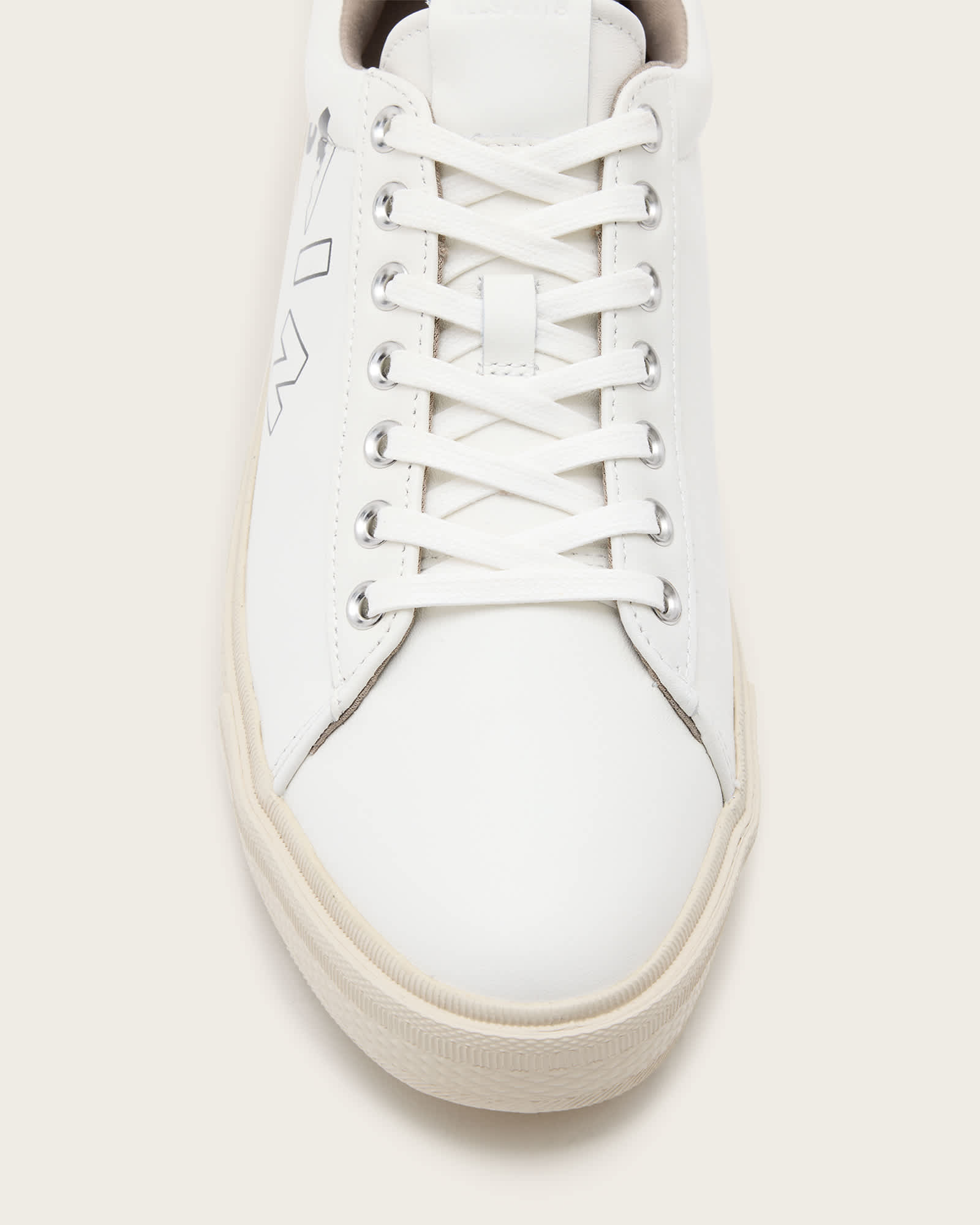 All Saints Saint Leather Low Top Sneakers White/Black
