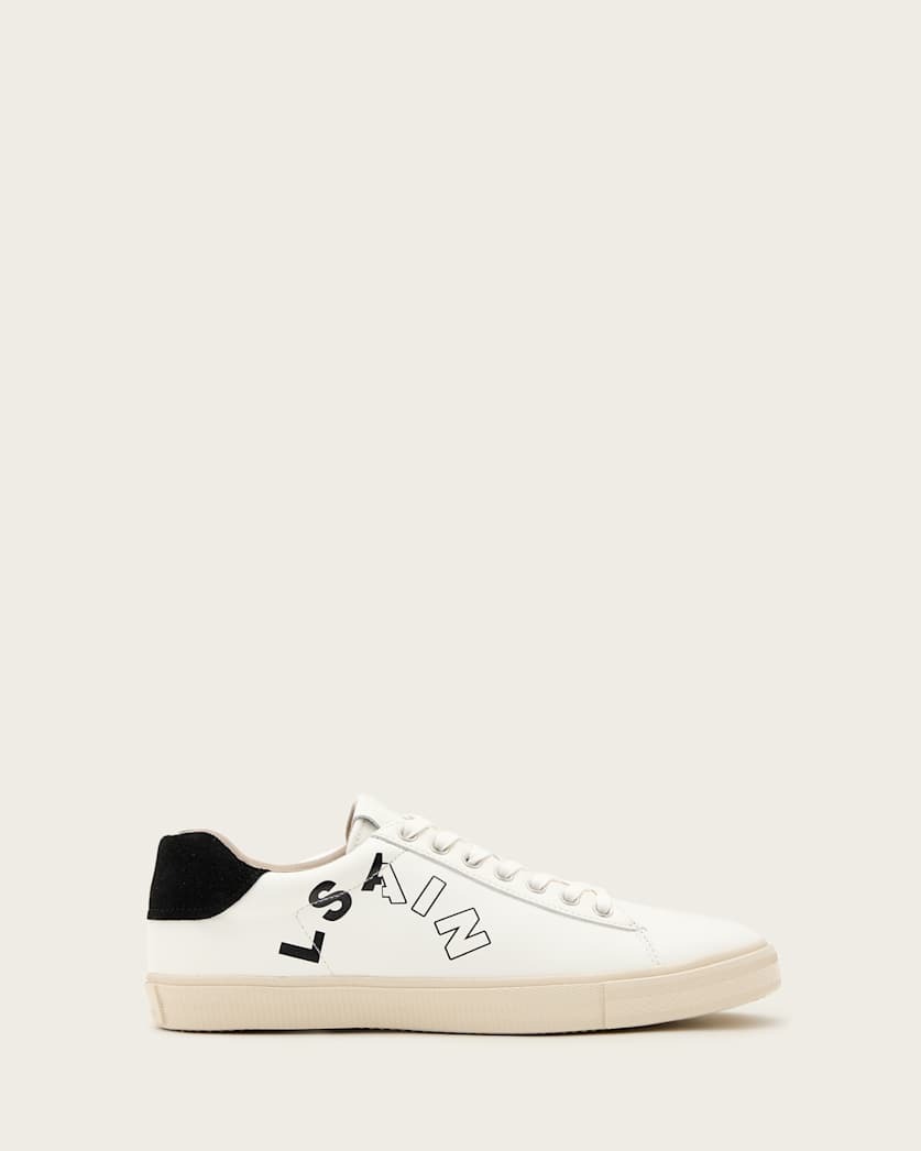 all saints Saint Leather Low Top Sneakers White/Black
