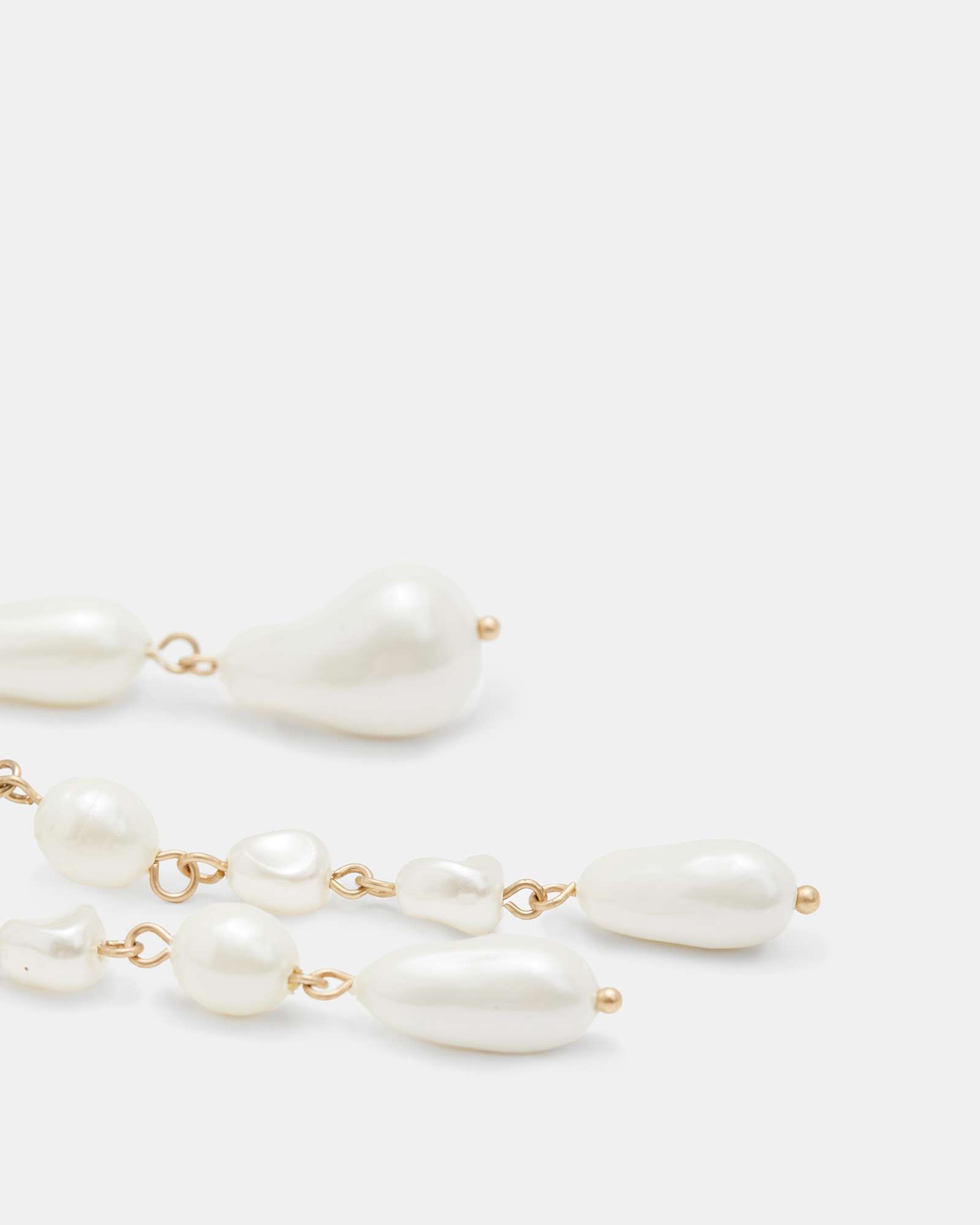 All Saints Shelby Mismatched Earring Set Warm Brass