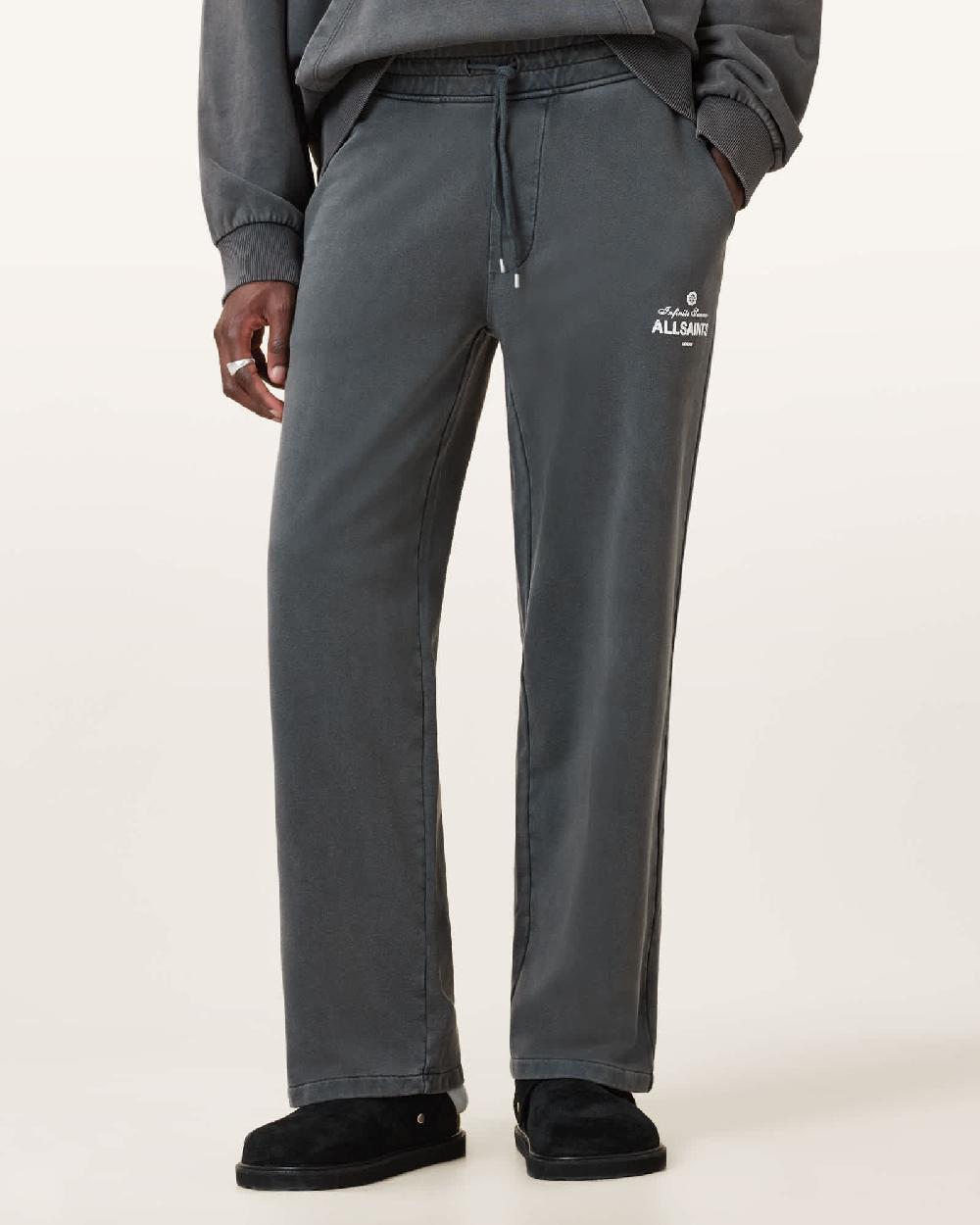 All Saints Soleil Straight-Leg Sweatpants Washed Black