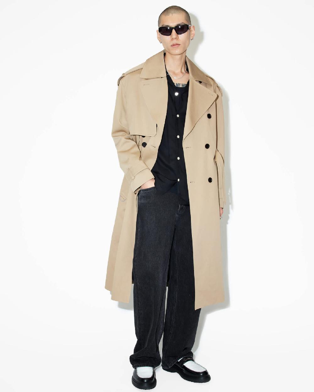 All Saints Spencer Oversized Trench Coat SANDY BROWN
