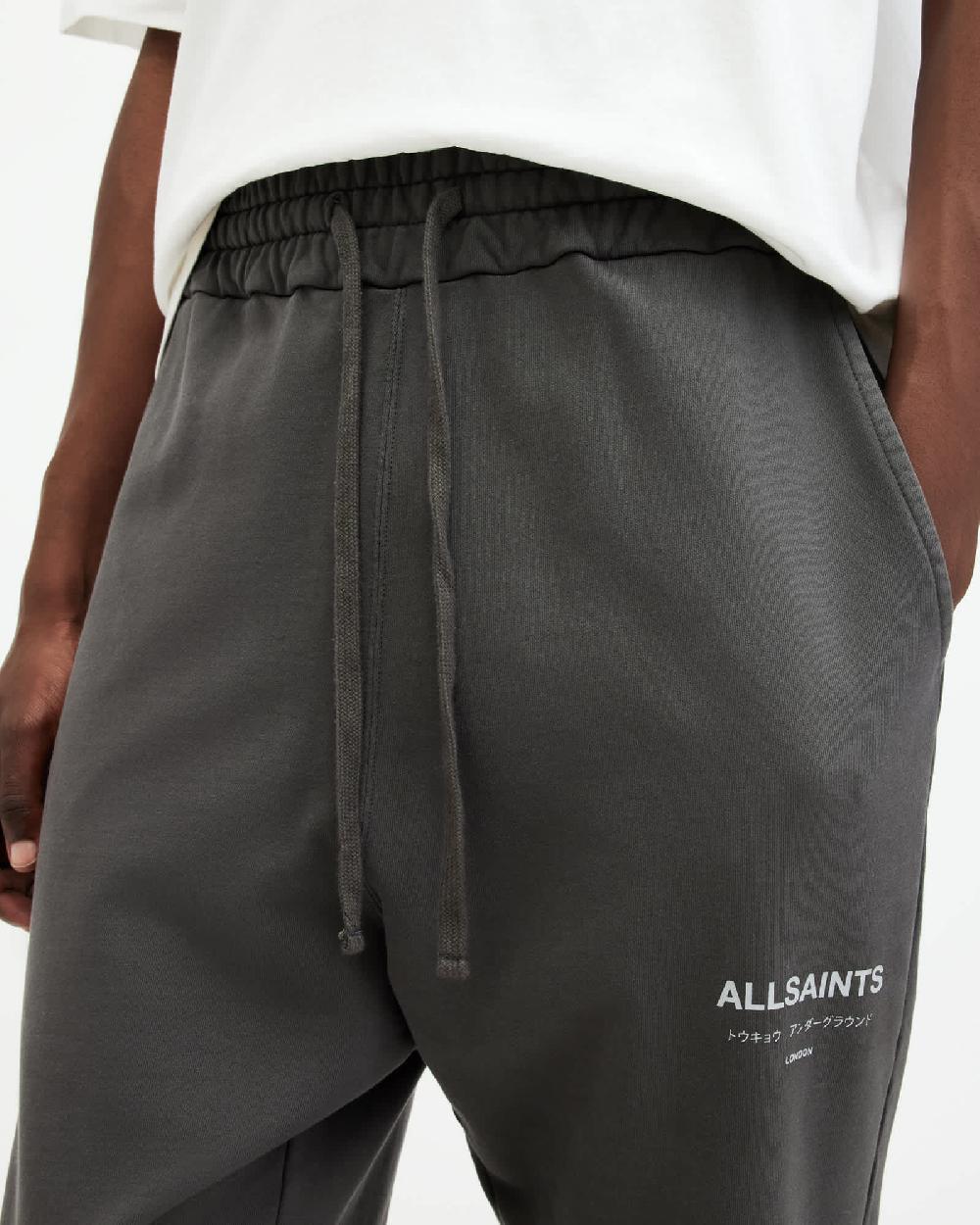 All Saints Underground Logo Relaxed Fit Sweatpants Shaded Gray