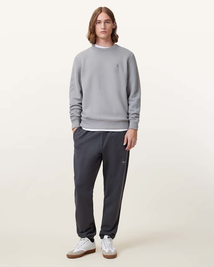all saints Underground Relaxed Fit Logo Sweatpants Shaded Gray