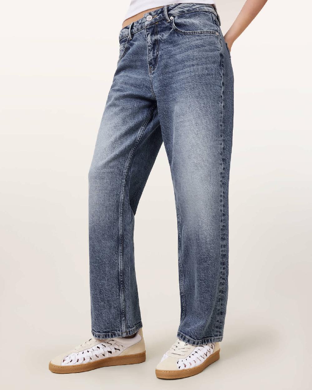 All Saints Velma Low Top Round Toe Woven Leather Sneakers Chalk White