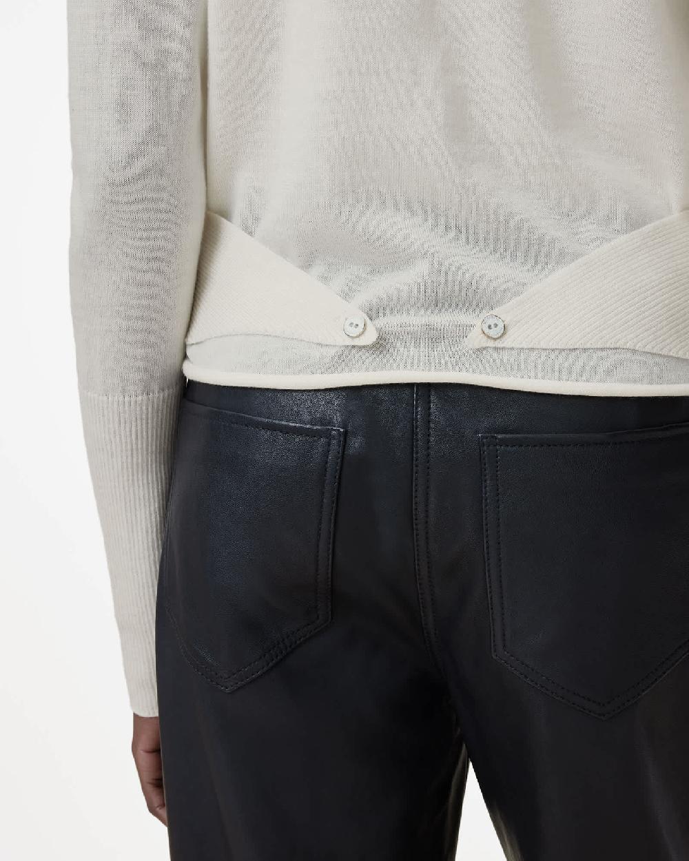 All Saints Wasson Pirate Lightweight Cardigan Chalk White