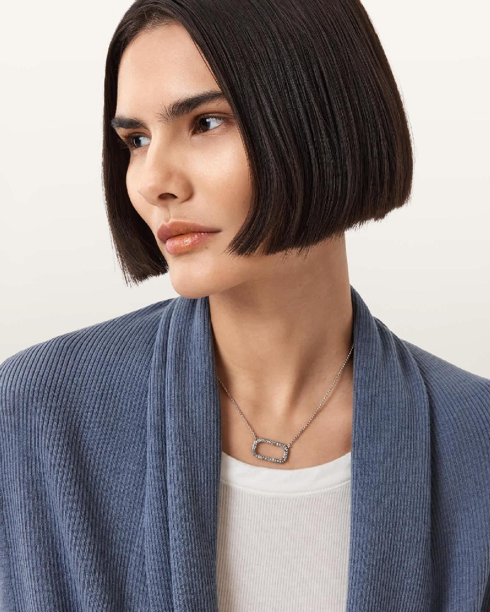 All Saints Wasson Pirate Lightweight Cardigan FLINT STONE GREY