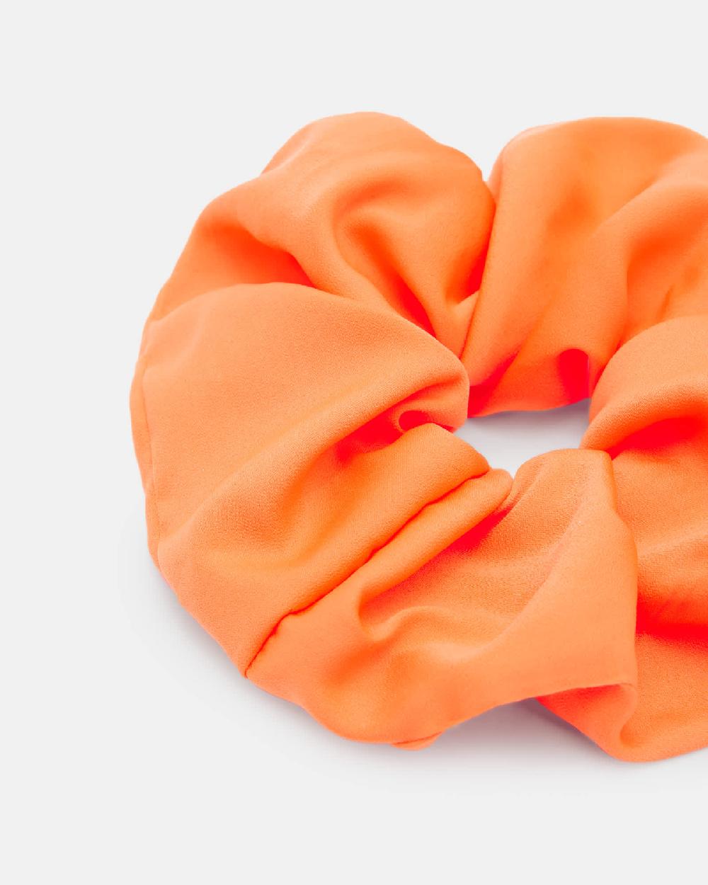 All Saints Zesty Oversized Printed Scrunchie Zesty Orange