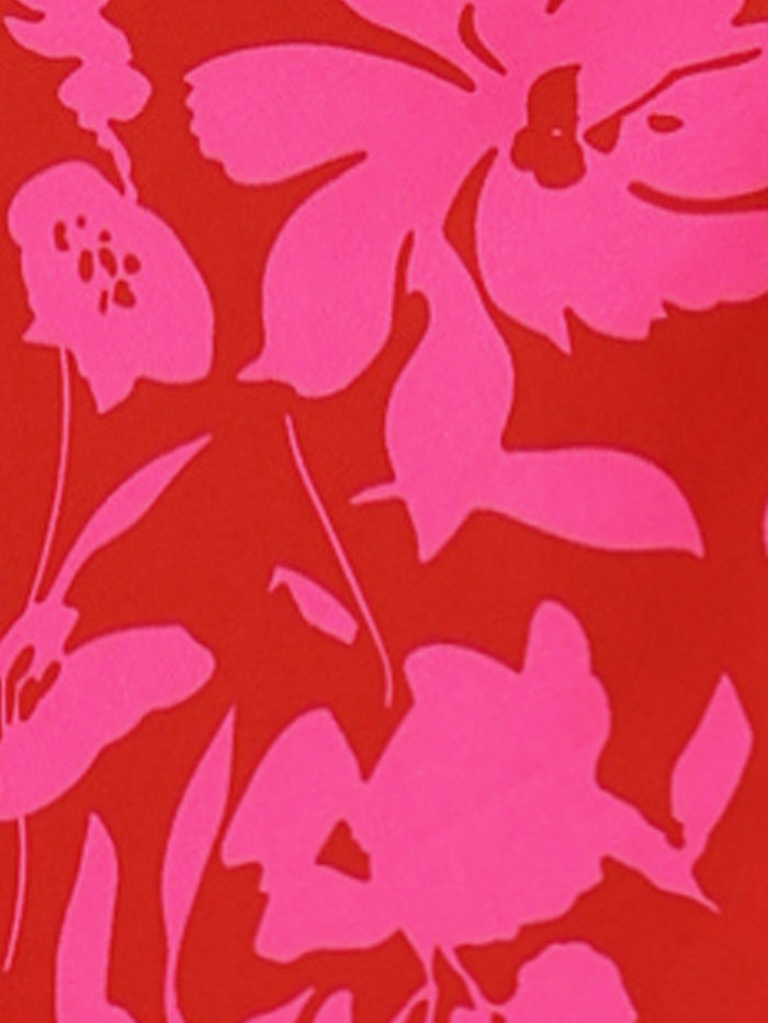 Allegra K 2 Pieces Floral Ruffled Cropped Top And Maxi Skirt Beachwear Set