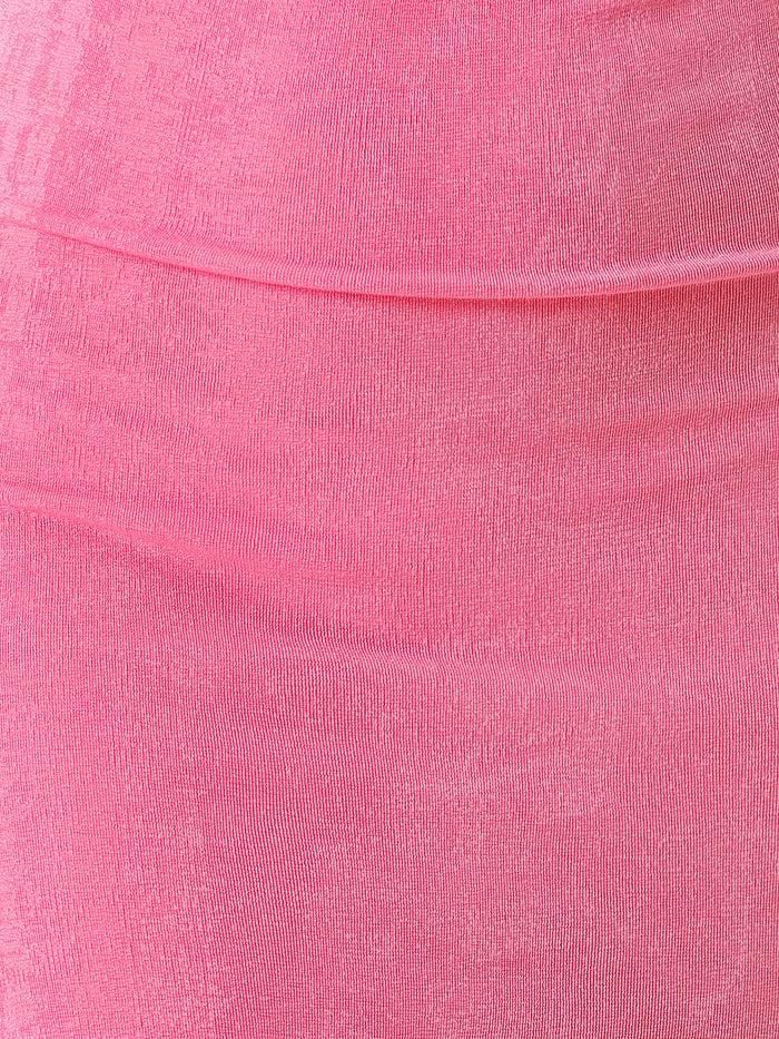 Allegra K Drape Cowl Neck Split Hem Sleeveless Cami Bodycon Backless Midi Dress